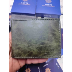 Crazy Deri Tipi Yatay Küçük Model Patsız Cüzdan