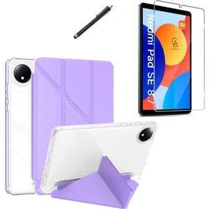 Xiaomi Redmi Pad Se 8.7 Inç Uyumlu Tri Fold Kalemlikli Tablet Kılıfı Ekran Koruyucu Kalem Seti