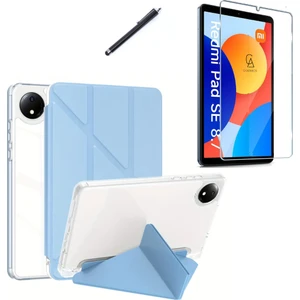 Xiaomi Redmi Pad Se 8.7 Inç Uyumlu Tri Fold Kalemlikli Tablet Kılıfı Ekran Koruyucu Kalem Seti