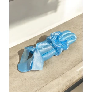 Golden Needle Saten Isısız Saç Şekillendirici Saç Sosisi 4'lü Mor- Fiyonklu