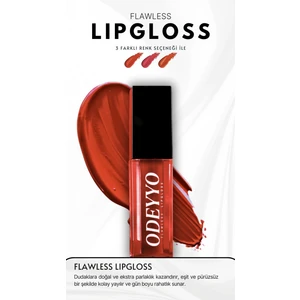 Flawless Lip Gloss İstanbul - Kirli Kırmızı, Yapışmayan Formül, Işıltılı Bitiş