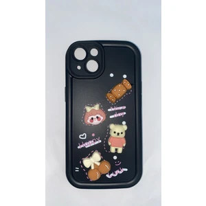 Osm Gsm Apple iPhone 13 Uyumlu Kılıf Kamera Korumalı 3D Ayıcıklı Eğlenceli Renkli Yumuşak Silikon Kapak