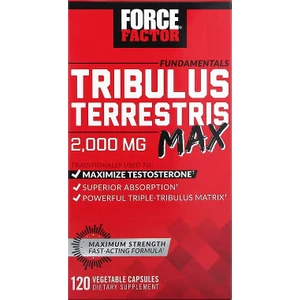 Force Factor Fundamentals Tribulus Terrestris + Selenium Max 2000 Mg 120 Vegetable Capsules