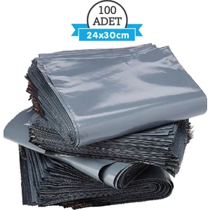 Packmai 24X30 Cepsiz, Gri ​​kargo Poşeti (100'LÜ Paket) –  Sağlam ve Suya Dayanıklı E-Ticaret Ambalaj-Paketleme