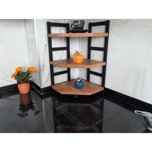 Akıs Home Tezgah Üstü Köşe Raf Üçlü