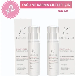 Karawan Care - Niacinamide – Moisturizing Cream (YAĞLI VE KARMA CİLT İÇİN) x 2