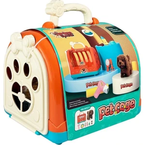 Vardem Oyuncak JND-3615-1 Taşıma Çantalı Hareketli Pilli Köpek Set (Pet Shop) -Vardem Oyuncak