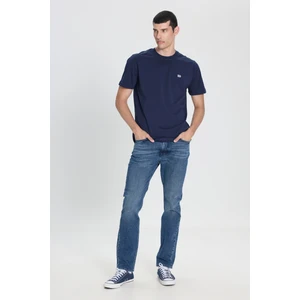 Rider Slim Fit Dar Kesim Normal Bel Dar Paça Mavi Jean Denim Pantolon