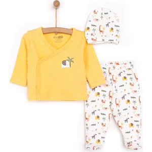 Hellobaby Kız Zıbın-Şapka-Patikli Alt Kız Bebek