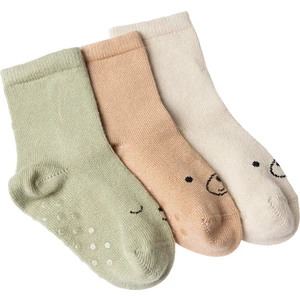 Hellobaby Erkek 3lü Kaydırmaz Çorap Erkek Bebek