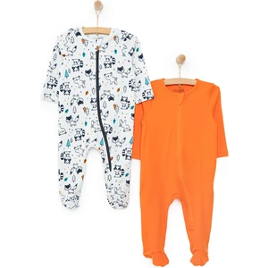 Hellobaby Yenidoğan Erkek 2li Patikli Tulum Erkek Bebek