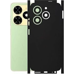 ECR MOBILE Tecno Spark 20C (BG7N) ile Uyumlu Mat Siyah Arka Kaplama