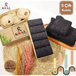 Kral Socks Kadın Kışlık Lambswool Kadınlar Için Termal Etkili Dikişsiz Yün Çorap