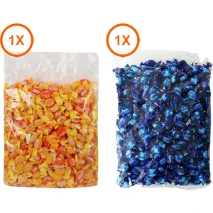 Limon-Portakal ve Mentol-Okaliptus Aromalı Şeker 2'li Paket (1kg)