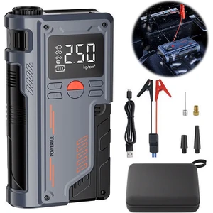 ST-9631 Pro Tasinabilir Göstergeli Araç Lastik Sisirme ve Starter Akü Takviye Seti