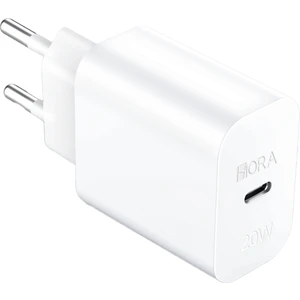 1hora GAR152 PD20W Şarj Aleti - Type-C Adaptör - Hızlı Şarj Cihazı - Kompakt Tasarım - Telefon ve Tablet Uyumlu - Beyaz