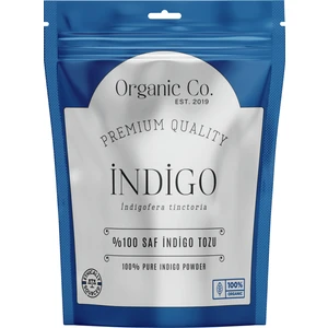 Organic Co. Doğal ve Kimyasalsız Saf İndigo Tozu  (Saç boyama ve bakım)