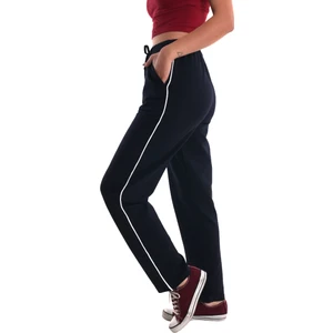 Asn Concept Kadın Yani Şeritli Lacivert Eşofman Altı (Büyük Beden Seçeneğiyle)