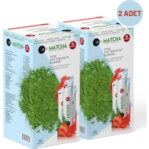 Bilge İlaç Matcha Premium Japanese Çilek Aromalı Detox Burner Form Matcha Çayı 2 Kutu