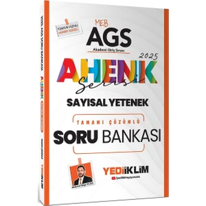 Yediiklim Yayınları 2025 Meb Ags Sayısal Yetenek Ahenk Serisi Tamamı Çözümlü Soru Bankası - Mehmet Bilge Yıldız