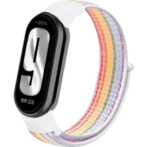 Mi Band 8 , Mi Band 9 Mi Band 10 ile Uyumlu Kayış Spor Kumaş Cırt Cırtlı Kordon