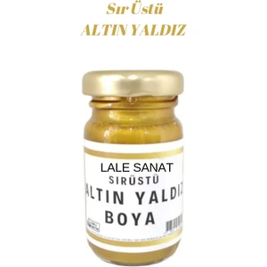 Lale Sanat Sır Üstü Altın Yaldız Boya 50 gr (Çini-Seramik-Cam-Porselen Vb.)