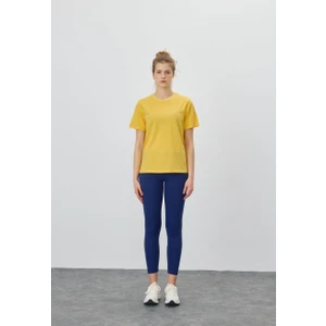 Kadın Sarı Renk Basic T-Shirt