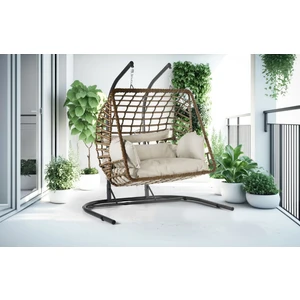 Tu Tienda Iki Kişilik Rattan Örgü Salıncak,kahverengi