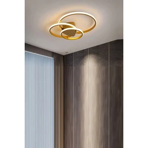 Sole Modern Tasarım Eskitme Renk Salon - Mutfak - Hol Beyaz LED 3 Lü Avize