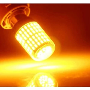 Oto LED Sinyal Ampulü 144 LED Turuncu Tak Kullan Ürün Arıza Işığı Yakmaz