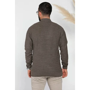 Mishar İtalia Erkek Çizgi Desenli Triko Kazak