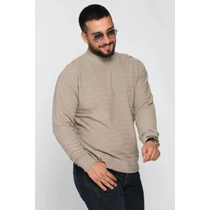 Mishar İtalia Erkek Çizgi Desenli Triko Kazak