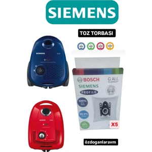 Siemens Elektrik Süpürgesi  5ADET Toz Torbası VS06G2202