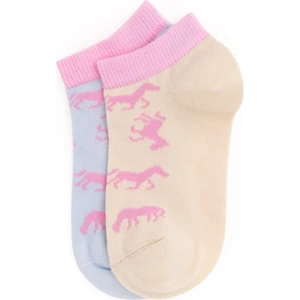 U.s. Polo Assn. Kız Çocuk Krem Çorap (Patik) 50299019-VR071