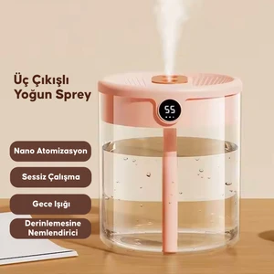 2 Litre Ultrasonic Otomatik Hava Nemlendirici Buhar Makinesi Oda Nemlendirici Aroma Difüzörü