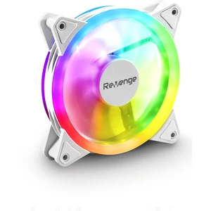 RV-400 12CM Sabit Yanan Rainbow Kasa Fanı Molex Bağlantılı LED Bilgisayar Fanı Revenge Uyumlu