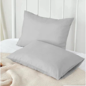 %100 Naturel Cotton (Pamuk) 2 Adet 35X45CM Açık Gri Yastik Kilifi Pi̇llow Case For Baby