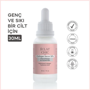 Eclat Chic Kolajen Dolgunlaştırıcı Serum 30ML (Hidrolize Kolajen+Hyaluronik Asit)