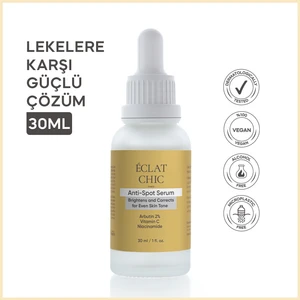 Eclat Chic Anti-Spot Cilt tonu Eşitleyici, Leke Giderici, Aydınlatıcı Serum 30ML (Arbutin%2+VitaminC+Niacinamide)