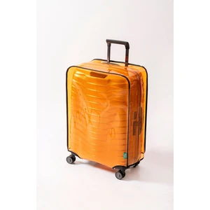 Trink Çanta Şeffaf Valiz ve Bavul Kılıfı  * Neon TURUNCU Renk Pvc *