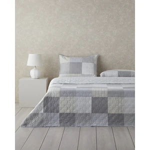 English Home Tetragon Çok Amaçlı Tek Kişilik Yatak Örtüsü Takımı 160 x 220  cm  Gri