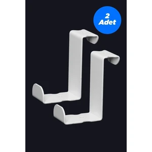 Mavi Trend Askılık Kapı Arkası Bornoz Askılığı Mutfak Banyo Askılığı Havlu Askılığı Elbise Askılık 2 Adet Beyaz Tekli
