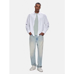 Erkek Basıc Uzun Kol Oxford Beyaz Gömlek