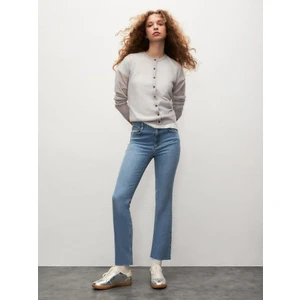 Lynda X Evelına Geniş Paça Cropped Flare Jean Pantolon