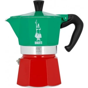Moka Express Italia 3 Cup 150 ml Yeşil Kırmızı