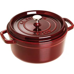 Döküm Tencere Yuvarlak 24 cm  Bordo
