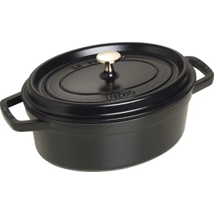 La Cocotte Döküm Tencere Oval 3,2 L Siyah