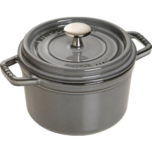 Döküm Tencere Yuvarlak 14 cm Grafit Gri