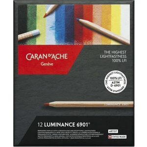 Caran D'Ache 12'li Luminance Kuru Boya Kalem Seti