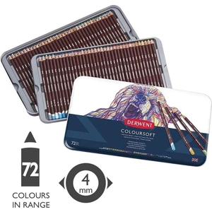 Coloursoft Kuru Boya Kalemi 72 Renk Teneke Kutu